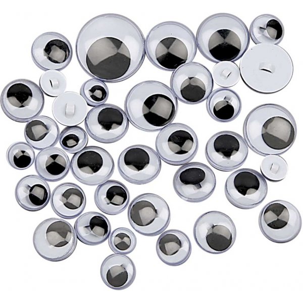 Pyöritä silmät - ompele - 250 kpl Pyöritä silmät - ompele - 250 kpl