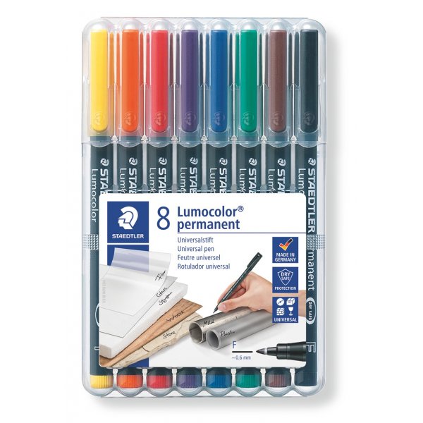 OH Pen Lumocolor Permanent 0,6 mm - 8 kyn