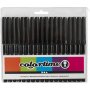 Colortime lyijykynt - musta - 2 mm - 18 kpl