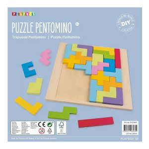 Puinen palapeli Pentomino - Nerokas geometrinen palapeli