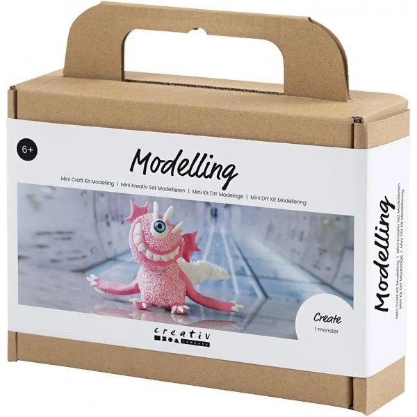 Mini DIY Kit Modeling, vaaleanpunainen, Monster Sally