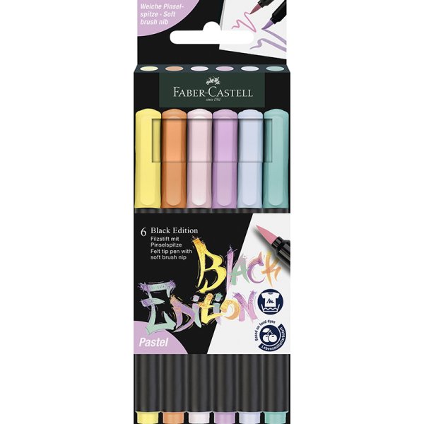 Vrikynsetti - Faber-Castell - Redline Brush lyijykynt. Black Edition -setti - pastelli