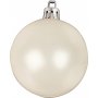 Joulukuusen pallot - valkoinen - helmiinen - 6 cm - 20 kpl