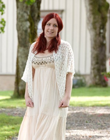 Virkattu kuvio - Virkattu huivi (kolmiokuvio & pitsi)