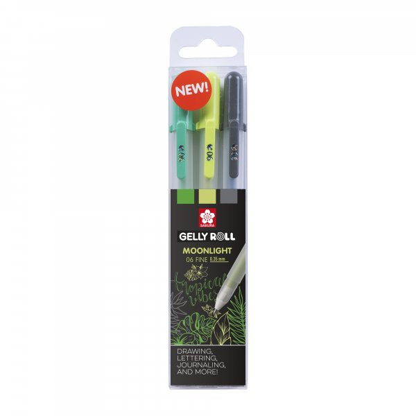 Geelikynt Sakura Gelly Roll Set 3 kyn - Botanic