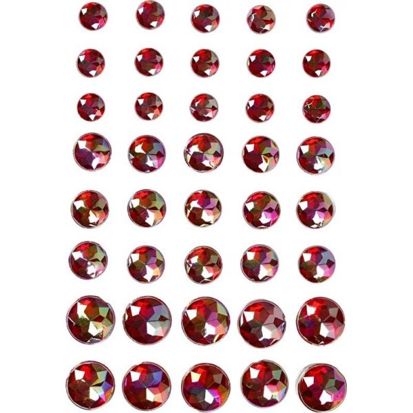 Puolihelmet - punainen - 40 kpl
