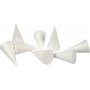 Styroksikartioita - valkoinen - 5,5 cm - 50 kpl