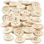 Puiset napit 15 mm - 50 kpl