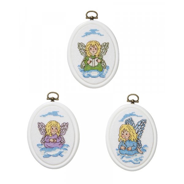 Kirjontasarja Flexiboards - Angels 3 kpl