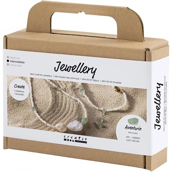 Mini DIY Kit Koruja, kaulakoruja ja rannekoruja aventuriinista