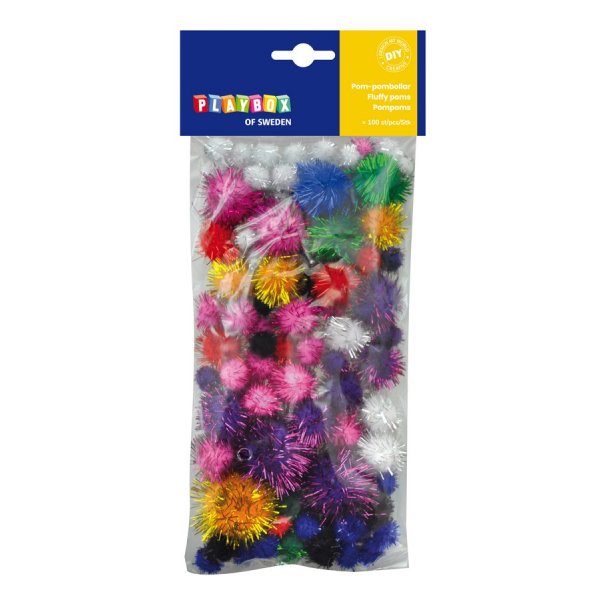 Pom-pom glitteri