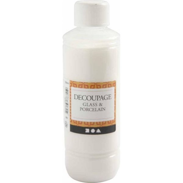 Decoupage-lakka - lasi ja posliini - 250 ml