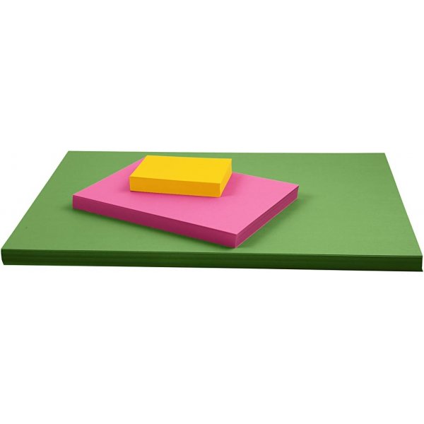 Vrillinen pahvi - ruohonvihre - A2 - 180 g - 100 arkkia