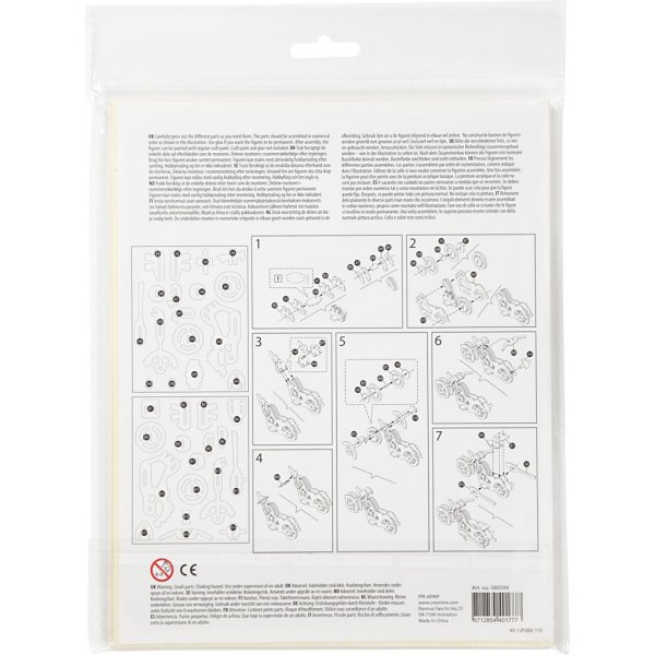 3D-rakennushahmo - moottoripyörä 3D-rakennushahmo - moottoripyörä