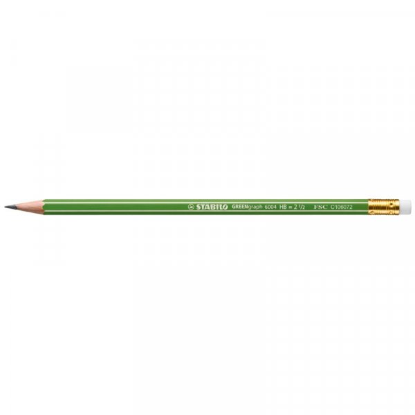 Lyijykyn GreenGraph ja Eraser 12-Pack