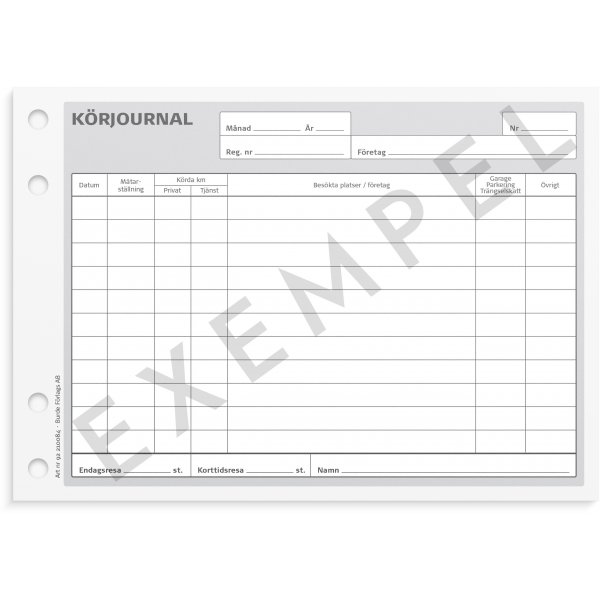 Ajoenntys - A5L 1 kappaleella