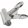 Metalliklipsi - hopea - 6 kpl