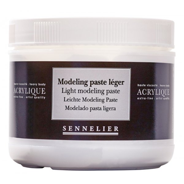 Akryyli medium Sennelier 500 ml - Light Modeling Paste