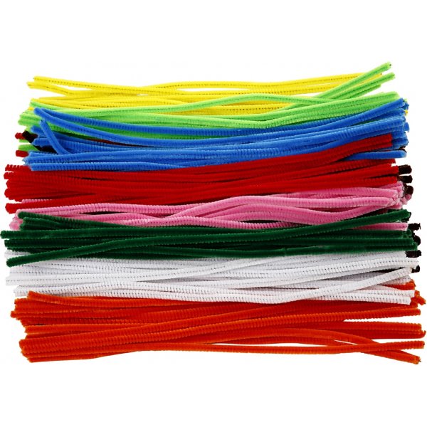 Putkenpuhdistusaine - 6 mm - sekavrit - 200 kpl