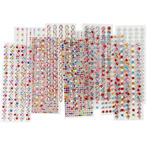 Strassit - 2-10 mm - 27 x 9 cm, 12 arkkia, Sislt voi vaihdella