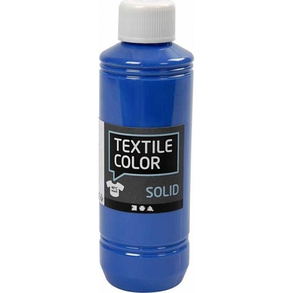 Tekstiili Kiinte tekstiilimaali - kiiltvn sininen - pllyste - 250 ml