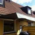 Asiakaskuva Kannertettu markiisikangas - Kannertettu tummanharmaa - 130 cm