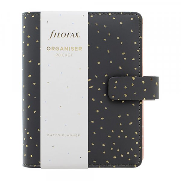 Jrjestelmkalenteri Filofax Pocket - Confetti Charcoal