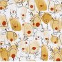 Lahjapaperi - beige - punainen - Poro - 100 m