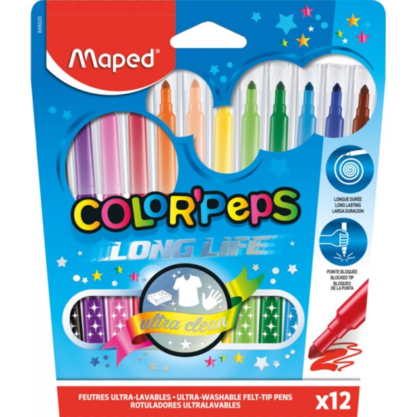 Kuitukynsarja - Maped - ColorPeps "Long life" pestvt kynt