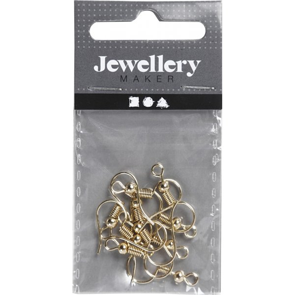 Ranskalaiset korvakoukut - kullatut - 10 kpl