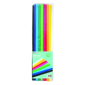 Kreppipaperisetti eri v�rej� 50 x 200 cm - 10 kpl