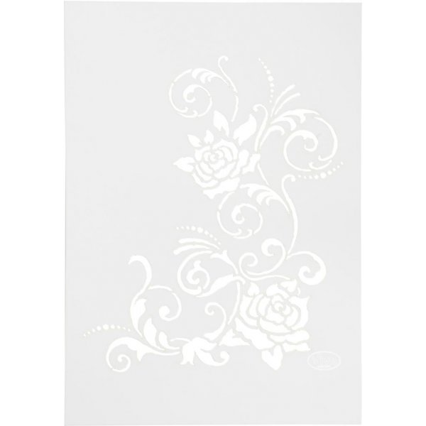 Stensiili - kukat - A4 Stensiili - kukat - A4