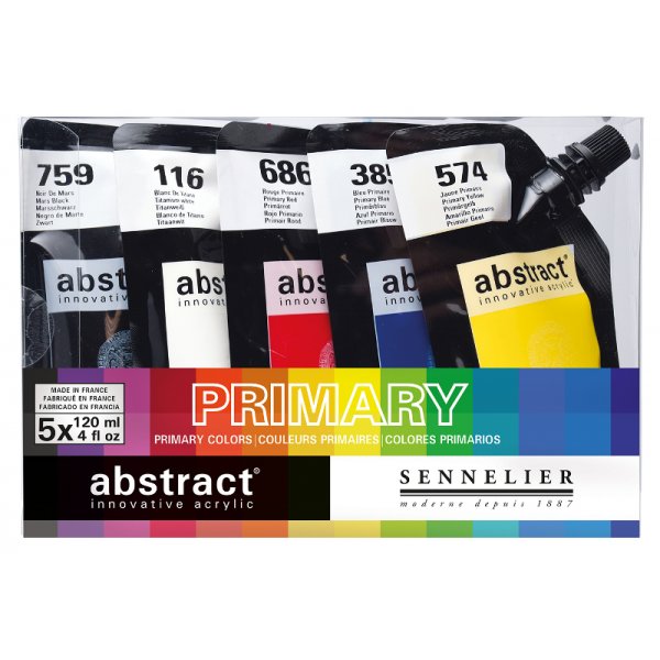 Akryylimaalisarja Sennelier Abstract - Intro setti 5 x 120ml