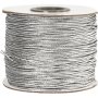 Elastinen nauha 1 mm - hopea metalli - 100 m