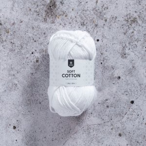 Soft Cotton 50g - Valkoinen Soft Cotton 50g - Valkoinen