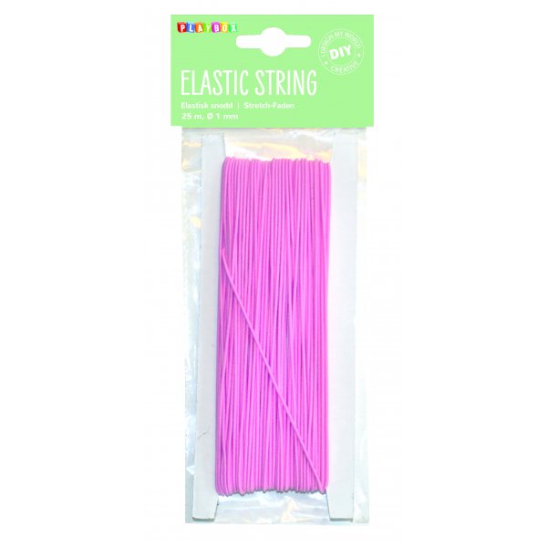 Elastinen nauha pinkki 25 m � 1 mm