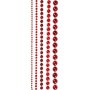 Strassikivet - punainen - 2-8 mm - 140 kpl