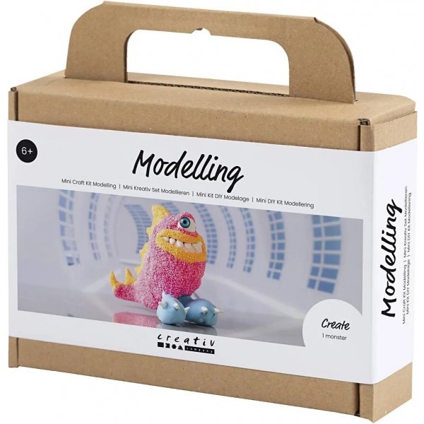 Mini DIY Kit Modeling, neon pinkki, Monster Freddy