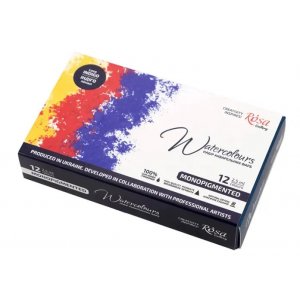 Vesiv�rimaalisetti ROSA Gallery - Metallilaatikko, monopigmentoitu 12 x 2,5 ml