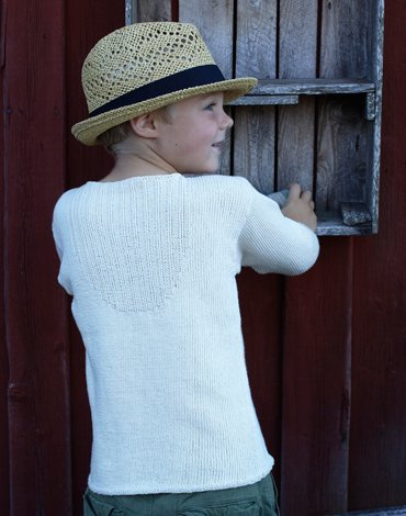 Neulekuvio - Neulepusero nappikauluksella (juniorikoot) Neulekuvio - Neulepusero nappikauluksella (juniorikoot)