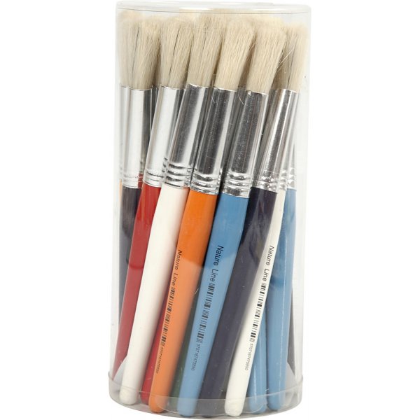 Lasten harjat - pyöreät - 30 kpl Lasten harjat - pyöreät - 30 kpl