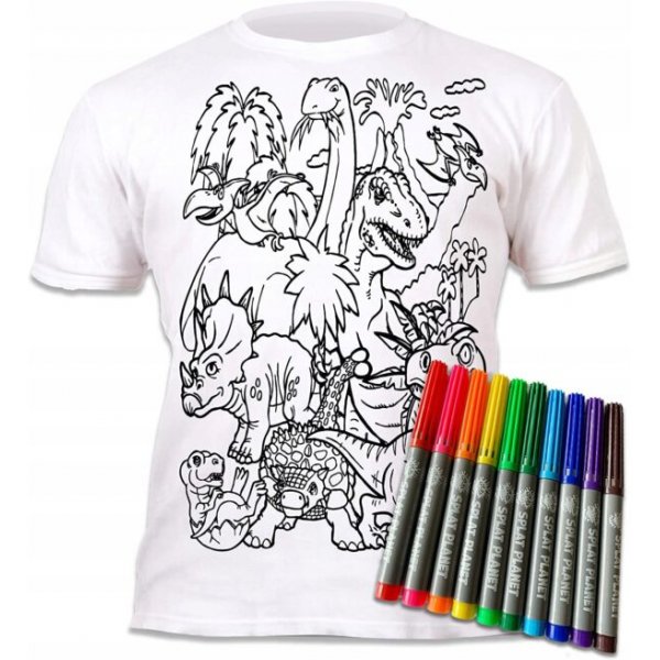 Väritä T-paitasi - Dinosaurukset Väritä T-paitasi - Dinosaurukset
