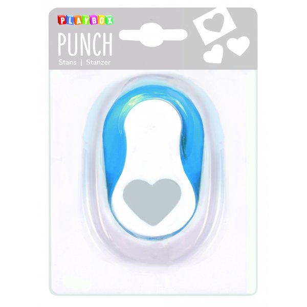 Punch syd�n 2,5 cm - Sininen/valkoinen