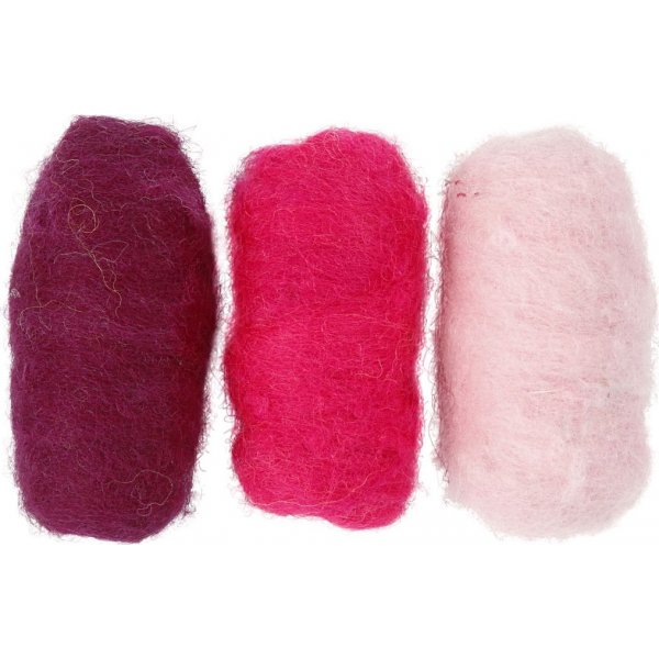 Karstattu villa - violetti/vaaleanpunainen harmonia - 3 x 10 g