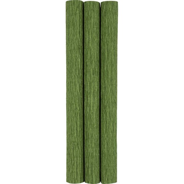 Kreppipaperi - lehtivihre - 3 arkkia