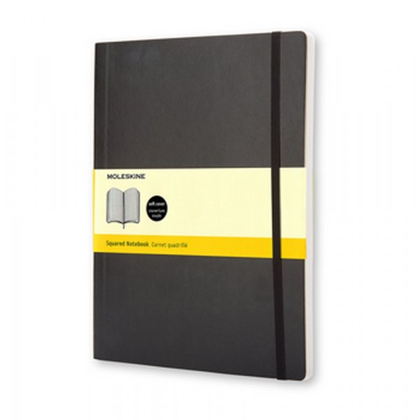 Notebook Classic XL ruudullinen pehme kansi