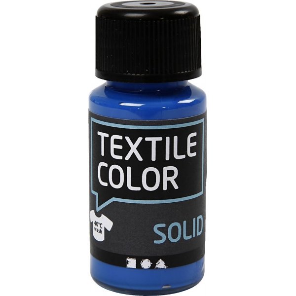 Tekstiili Kiinte tekstiilimaali - kiiltvn sininen - pllyste - 50 ml