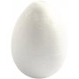 Frigolit munat - Valkoinen - K10 cm - 5 kpl