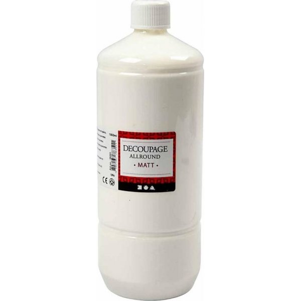 Decoupage lakka - monipuolinen - matta - 1000 ml