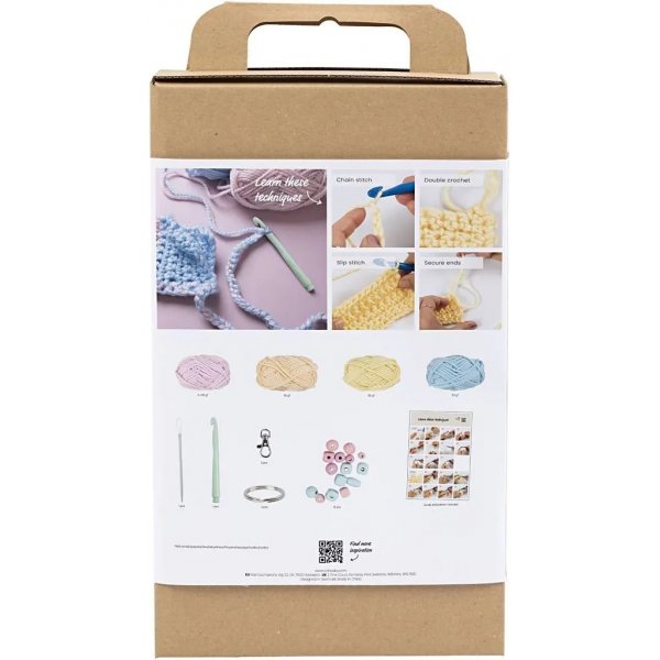 Aloita DIY Kit Virkkaus, sekavärit, Laukut Aloita DIY Kit Virkkaus, sekavärit, Laukut